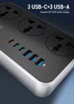 LDNIO | SC3604C Outdoor Waterproof 3-Way Power Strip with USB-C Ports - Image 5