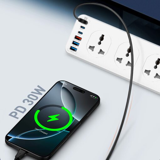 ⁦SC10610C | الاصدار الجديد مشترك كهرباء بـ 10 منافذ للكهرباء (3 منافذ تايب سي و3 منافذ يو اس بي)⁩ - الصورة ⁦5⁩