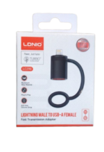 ⁦LC290 | محول نقل بيانات OTG للايفون إلى يو اس بي ايه وحزام سيليكون مانع للفقد⁩ - الصورة ⁦3⁩