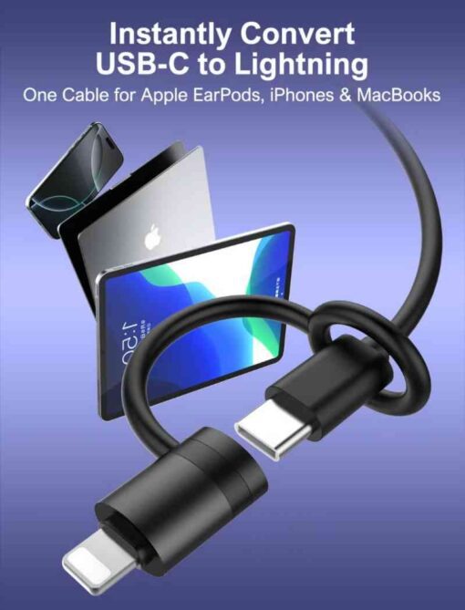 LDNIO | LC270 PD30W Lightning To USB-C Fast Charging Adapter - Image 4
