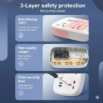 LDNIO | SC6 Power Strip 45W USB-C Port With 2m Extension Cord Power Socket - Image 5