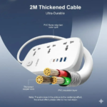 LDNIO | SC6 Power Strip 45W USB-C Port With 2m Extension Cord Power Socket - Image 4