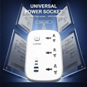 LDNIO | SC6 Power Strip 45W USB-C Port With 2m Extension Cord Power Socket