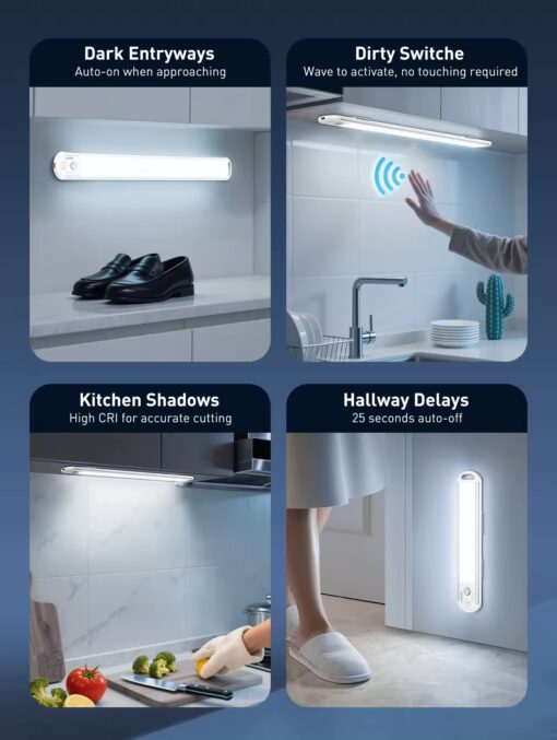 ⁦Y6 | لدنيو كشاف LED ذكي مغناطيسي بمستشعر حركة PIR – بطارية 1500mAh⁩ - الصورة ⁦11⁩