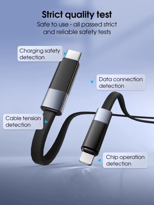 LC241i | LDNIO Automatic power-off Charging cable 30W Type-C to lightning | 1M - Image 3