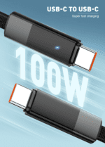 LC241C-100W | LDNIO Automatic power-off Charging cable Type-C to Type-C | 1M - Image 3