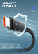 LC241C-100W | LDNIO Automatic power-off Charging cable Type-C to Type-C | 1M - Image 2