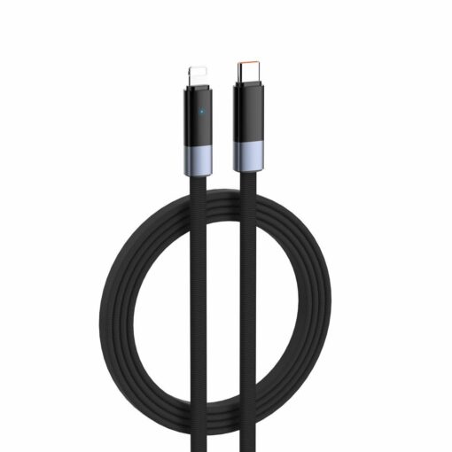 LDNIO | LS241i | 50W USB TO iPhone Auto Power Off Fast Charging Data Cable | 1 Meter - Image 2