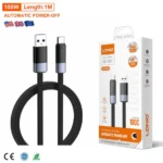 LS241Q LDNIO Automatic Power-Off Charging Cables usb to Type-C 1M 100W Fast Charging Data Cable
