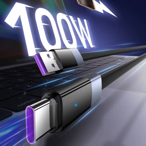 LS241Q LDNIO Automatic Power-Off Charging Cables usb to Type-C 1M 100W Fast Charging Data Cable - Image 3