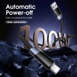 LS241Q LDNIO Automatic Power-Off Charging Cables usb to Type-C 1M 100W Fast Charging Data Cable - Image 2