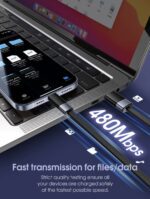 LS241Q LDNIO Automatic Power-Off Charging Cables usb to Type-C 1M 100W Fast Charging Data Cable - Image 5