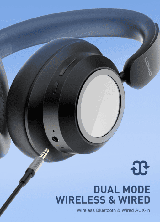 LDNIO H01 Over-ear high-quality wireless stereo noise-cancelling music headphones - Image 4