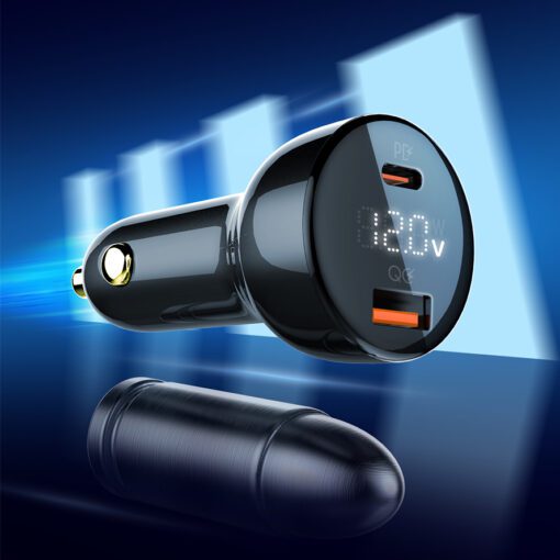 C101 | LDNIO 100W Dual USB Super Fast Car charger - Image 2