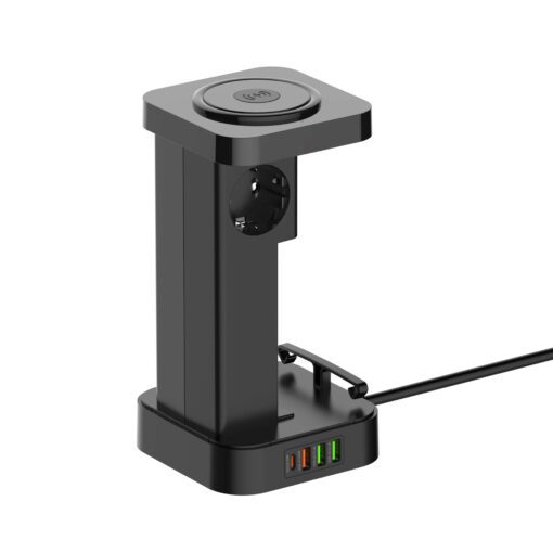 SEW4485 | LDNIO Multiple 2500w Tower Power Strip 32W USB Output With Wireless Charging - Image 3