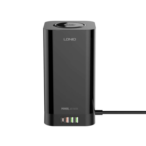 SEW4485 | LDNIO Multiple 2500w Tower Power Strip 32W USB Output With Wireless Charging - Image 4