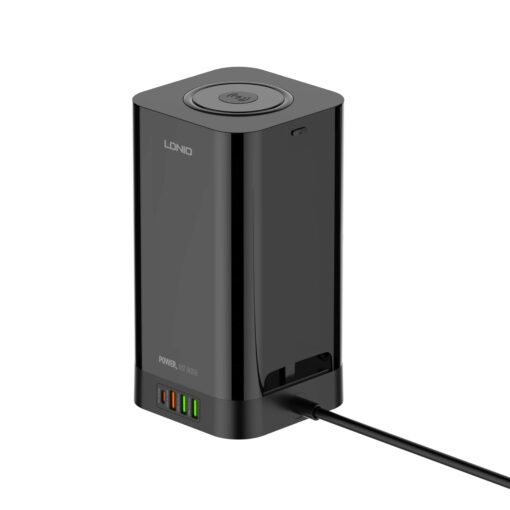 SEW4485 | LDNIO Multiple 2500w Tower Power Strip 32W USB Output With Wireless Charging - Image 5