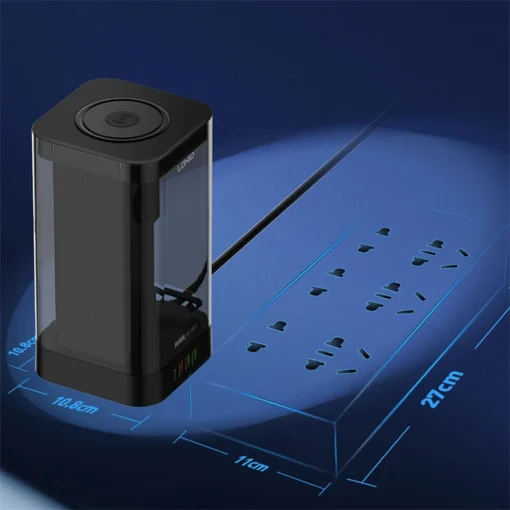 SEW4485 | LDNIO Multiple 2500w Tower Power Strip 32W USB Output With Wireless Charging - Image 8