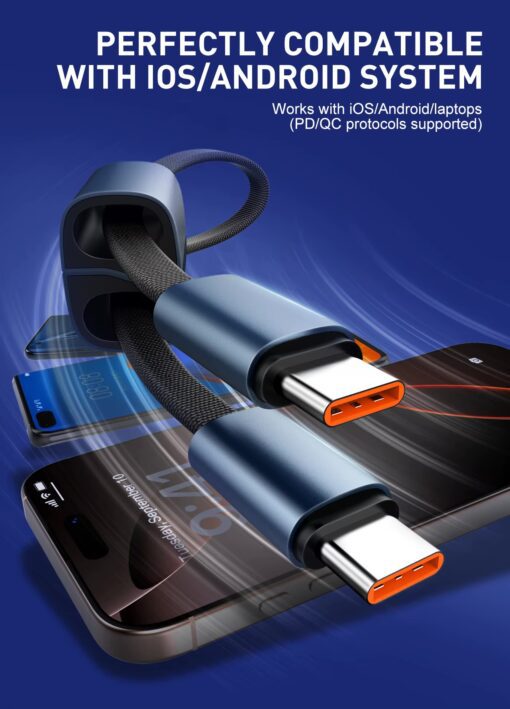 LC23C | LDNIO USB C Fast Charging Cable 65W |25CM - Image 3