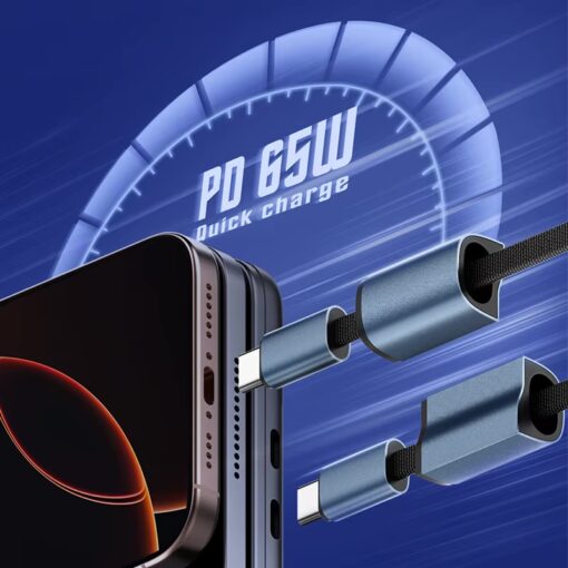 LC23C | LDNIO USB C Fast Charging Cable 65W |25CM - Image 4