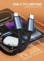 LC23I | Ldnio USB-C to Lighting 30 W Pd Fast Charging | 25cm - Image 2
