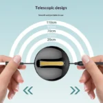 LC90A | LDNIO 3 IN1 Retractable data cable| color | white - Image 6