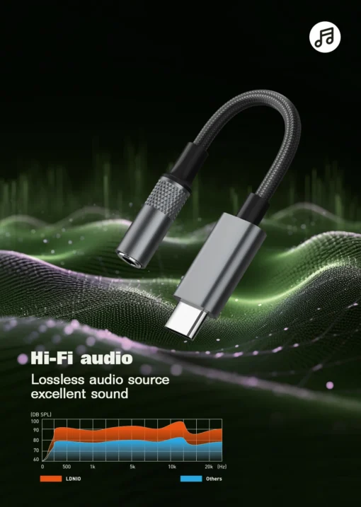 LSY80C | LDNIO 3.5MM AUDIO ADAPTER CABLE TYPE-C - Image 6