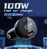 C101 | شاحن سيارة فائق السرعة بمنفذي USB و تايب سي  من LDNIO بقوة 100 واط