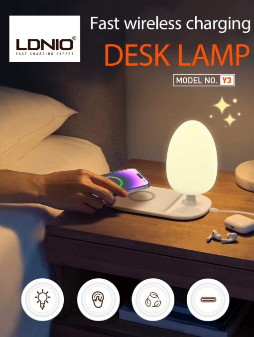 Y3 | LDNIO Fast wireless charging desk lamp Y3 - Image 3