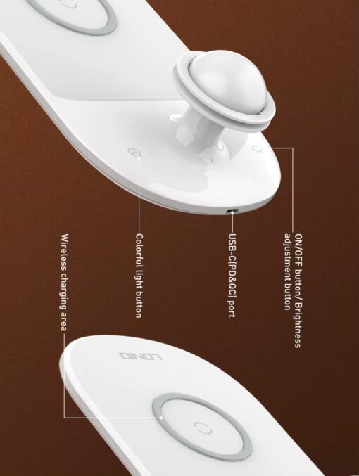 Y3 | LDNIO Fast wireless charging desk lamp Y3 - Image 5