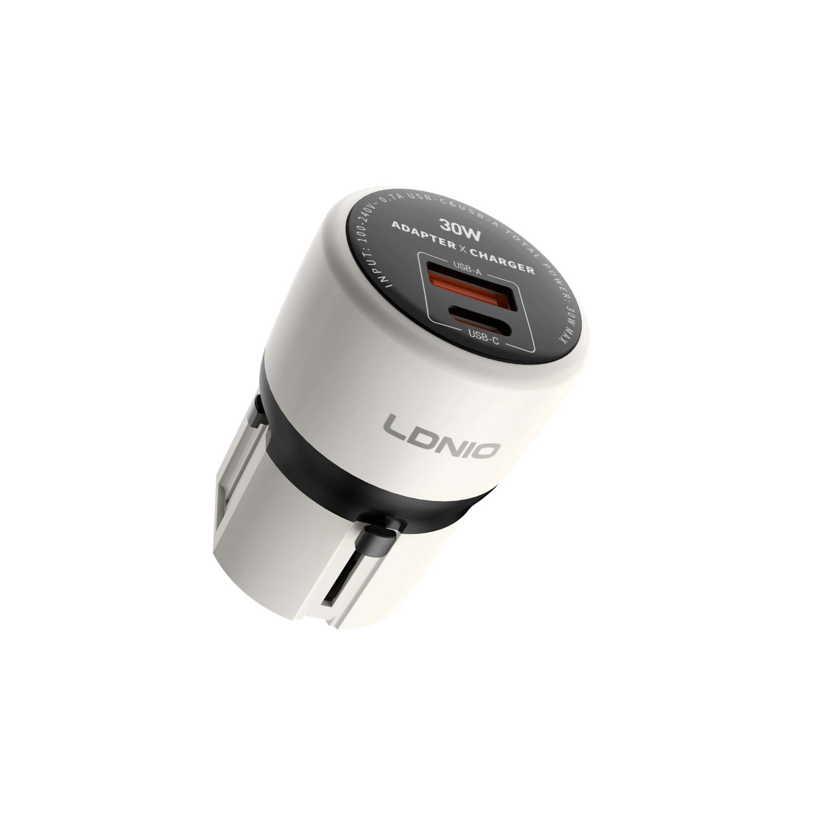 LDNIO Q2319 30W Global Travel Power Adapter with Cable - Image 1