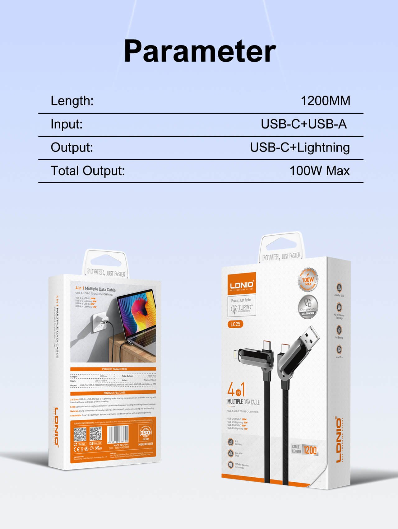 عبوة LDNIO LC25 الأصلية