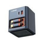 LDNIO | Q16 100W GaN Desktop Fast Charger with Dual Retractable Cables - Image 3