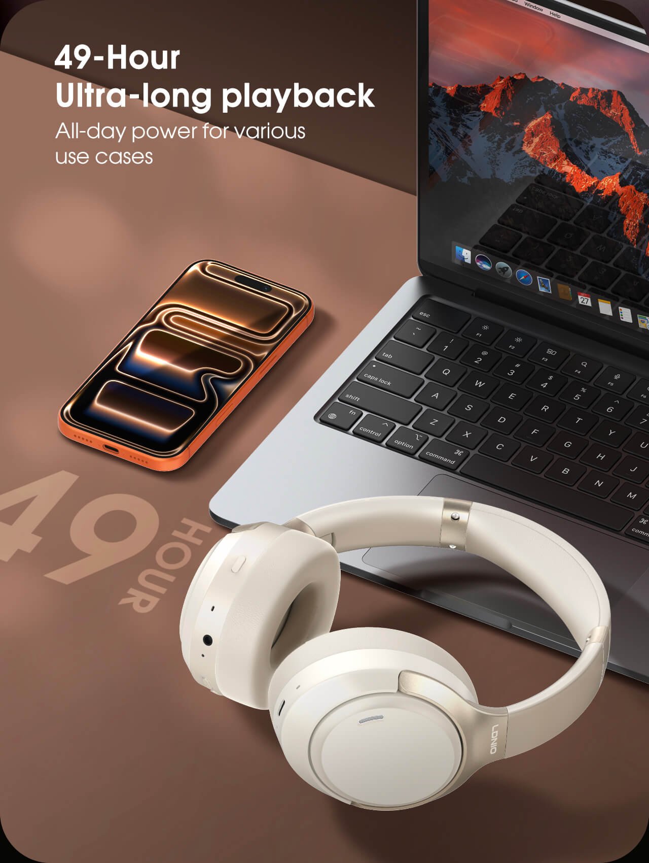 49-Hour Playback Battery