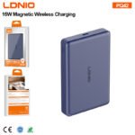LDNIO | PQ42 10000mAh Magnetic Wireless Power Bank (Blue) - Image 8