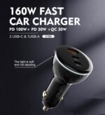 LDNIO | C102 160W 3-Port Fast Car Charger - Image 2